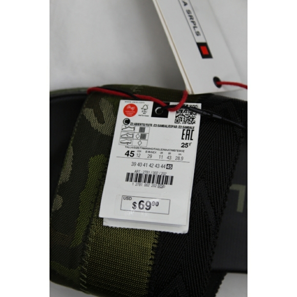 Zara Man Srpls Camouflage Camo Sandals 12/45 - Picture 4 of 5